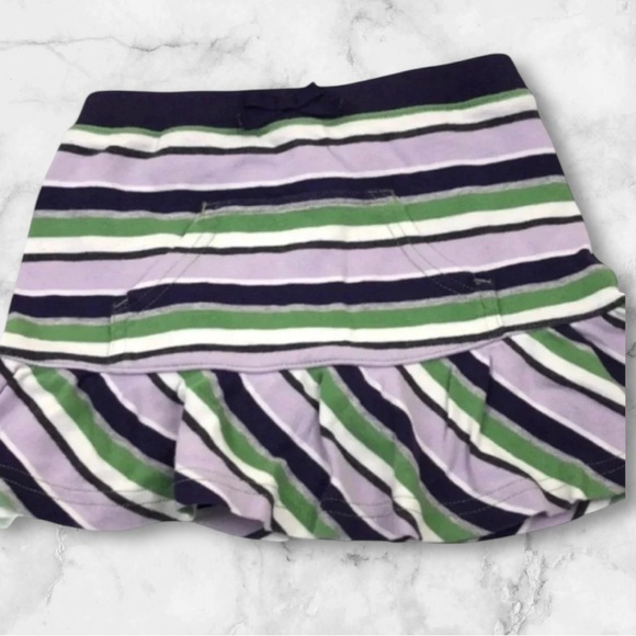 GYMBOREE EUC GIRLS SKORT SKIRT BOTTOMS STRIPES SUMMER CASUAL GIRL PURPLE SIZE 4 - Picture 1 of 6